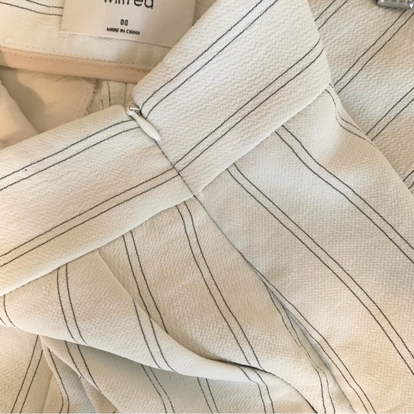 Artizia Wilfred Faun Pant White Grey Stripped Sz 00 - Picture 6 of 12
